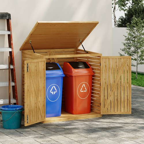Wooden shed for dual - shed,