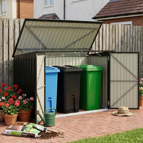 Outdoor lockable bicycle shed - lockable,