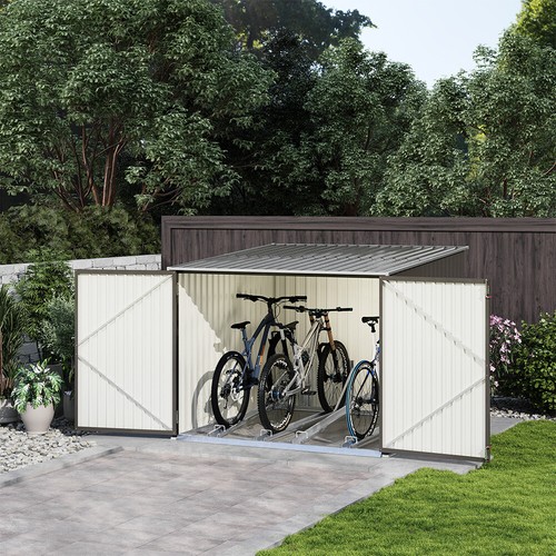 Outdoor lockable bicycle shed - outdoor,