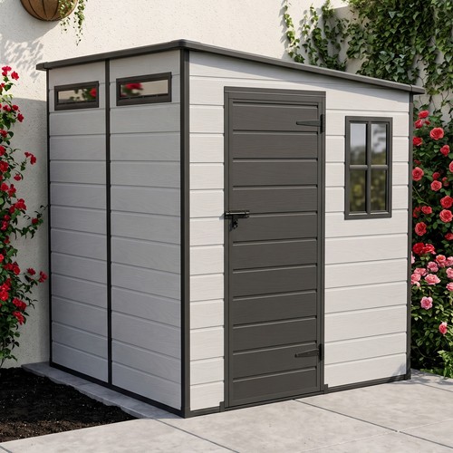 Plastic outdoor garden shed - outdoor,
