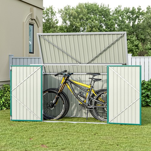 Outdoor garden bicycle shed - bicycle,