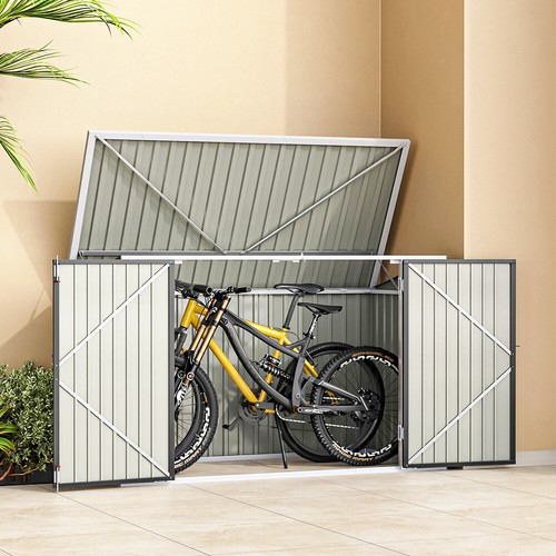Outdoor lockable bicycle shed - outdoor,